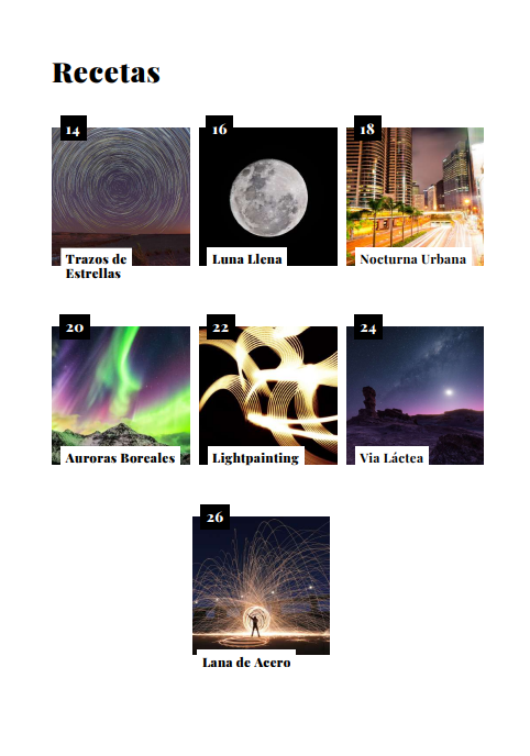 Recetas Fotografía Nocturna (Ebook)